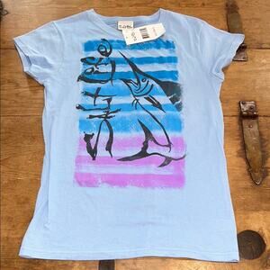 Woman’s Salt Life Light Blue Tee with Swordfish Graphic Size Medium